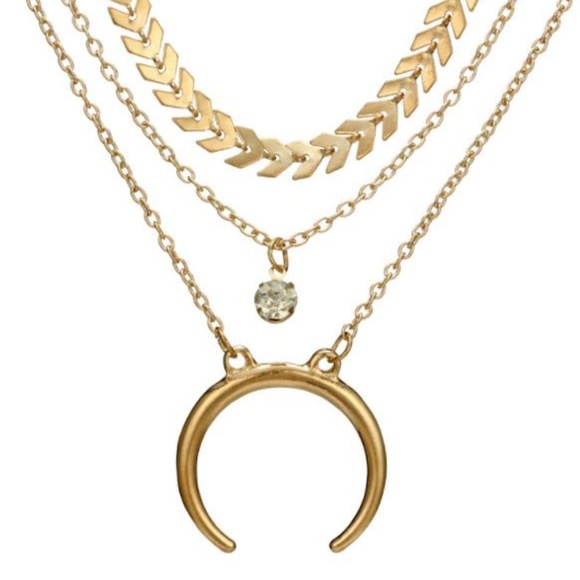 NEW triple layer necklace - Picture 2 of 6